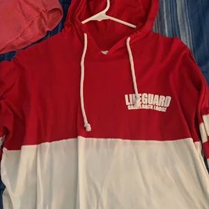 Hooded lifeguard top